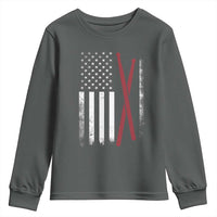 American Flag Drumsticks Youth Sweatshirt USA Drummers Vintage Drum Sticks - Wonder Print Shop