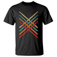 Retro Vintage Drummer T Shirt 70s 80s Distressed Drum Sticks - Wonder Print Shop