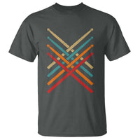 Retro Vintage Drummer T Shirt 70s 80s Distressed Drum Sticks - Wonder Print Shop