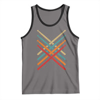Retro Vintage Drummer Tank Top 70s 80s Distressed Drum Sticks - Wonder Print Shop