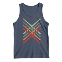 Retro Vintage Drummer Tank Top 70s 80s Distressed Drum Sticks - Wonder Print Shop