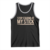 Funny Drumming Tank Top Stop Staring At My Stick Drummer - Wonder Print Shop