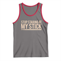 Funny Drumming Tank Top Stop Staring At My Stick Drummer - Wonder Print Shop