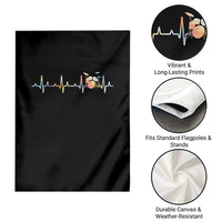 Drums Heartbeat Garden Flag Drummer Percussionist Silhouette - Wonder Print Shop