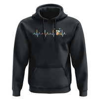 Drums Heartbeat Hoodie Drummer Percussionist Silhouette - Wonder Print Shop