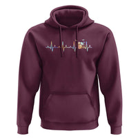 Drums Heartbeat Hoodie Drummer Percussionist Silhouette - Wonder Print Shop