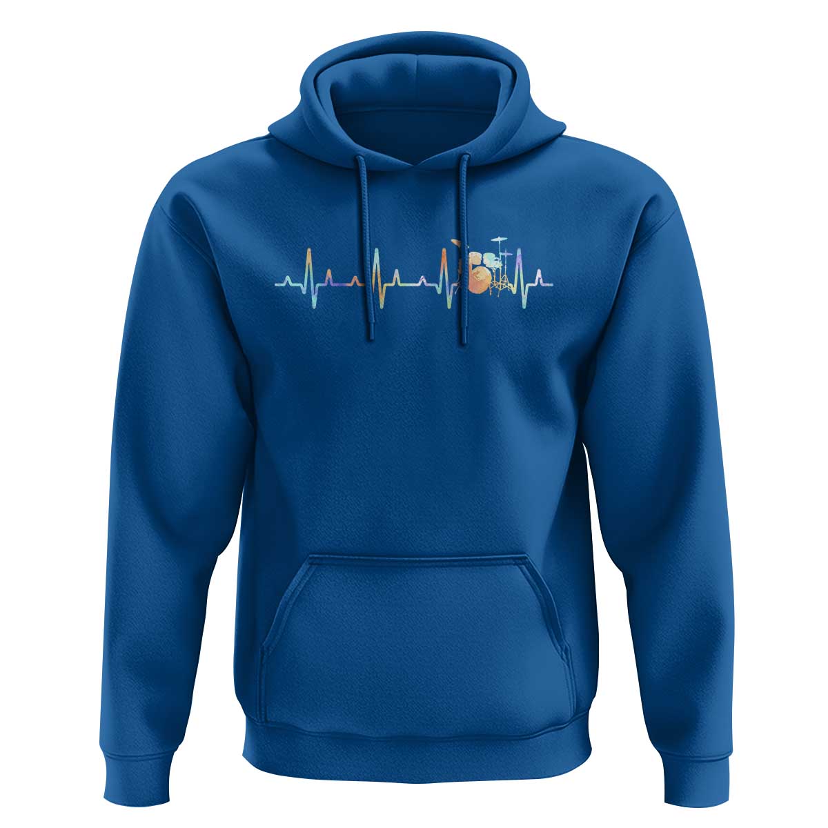Drums Heartbeat Hoodie Drummer Percussionist Silhouette - Wonder Print Shop