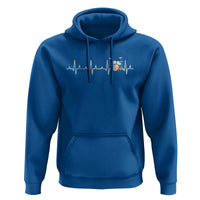 Drums Heartbeat Hoodie Drummer Percussionist Silhouette - Wonder Print Shop