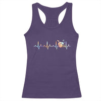 Drums Heartbeat Racerback Tank Top Drummer Percussionist Silhouette - Wonder Print Shop
