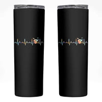 Drums Heartbeat Skinny Tumbler Drummer Percussionist Silhouette - Wonder Print Shop