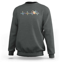 Drums Heartbeat Sweatshirt Drummer Percussionist Silhouette - Wonder Print Shop