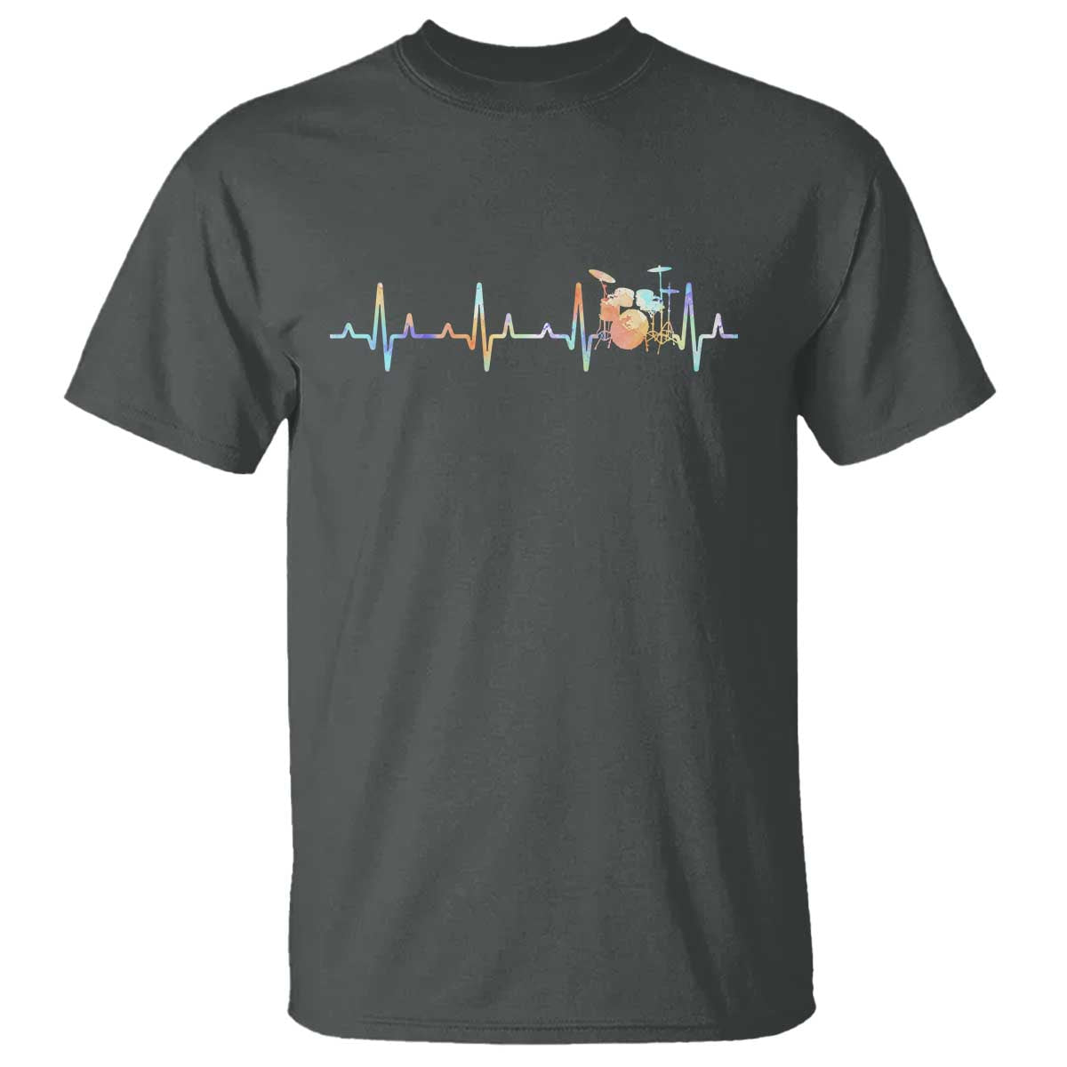 Drums Heartbeat T Shirt Drummer Percussionist Silhouette - Wonder Print Shop
