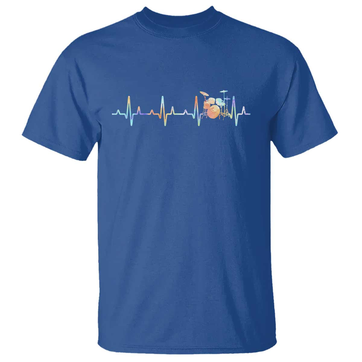 Drums Heartbeat T Shirt Drummer Percussionist Silhouette - Wonder Print Shop