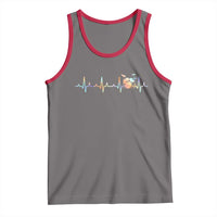 Drums Heartbeat Tank Top Drummer Percussionist Silhouette - Wonder Print Shop