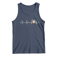 Drums Heartbeat Tank Top Drummer Percussionist Silhouette - Wonder Print Shop