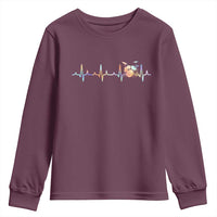 Drums Heartbeat Youth Sweatshirt Drummer Percussionist Silhouette - Wonder Print Shop
