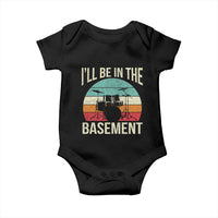 Funny Drummer Baby Onesie Drum Set Drumming Lovers I'll Be In The Basement - Wonder Print Shop