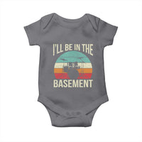 Funny Drummer Baby Onesie Drum Set Drumming Lovers I'll Be In The Basement - Wonder Print Shop