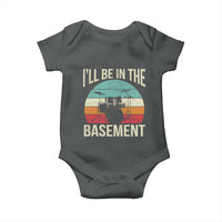 Funny Drummer Baby Onesie Drum Set Drumming Lovers I'll Be In The Basement - Wonder Print Shop