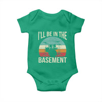 Funny Drummer Baby Onesie Drum Set Drumming Lovers I'll Be In The Basement - Wonder Print Shop