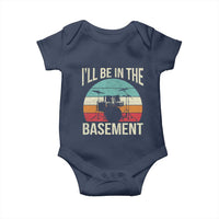 Funny Drummer Baby Onesie Drum Set Drumming Lovers I'll Be In The Basement - Wonder Print Shop