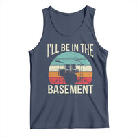 Funny Drummer Tank Top Drum Set Drumming Lovers I'll Be In The Basement - Wonder Print Shop