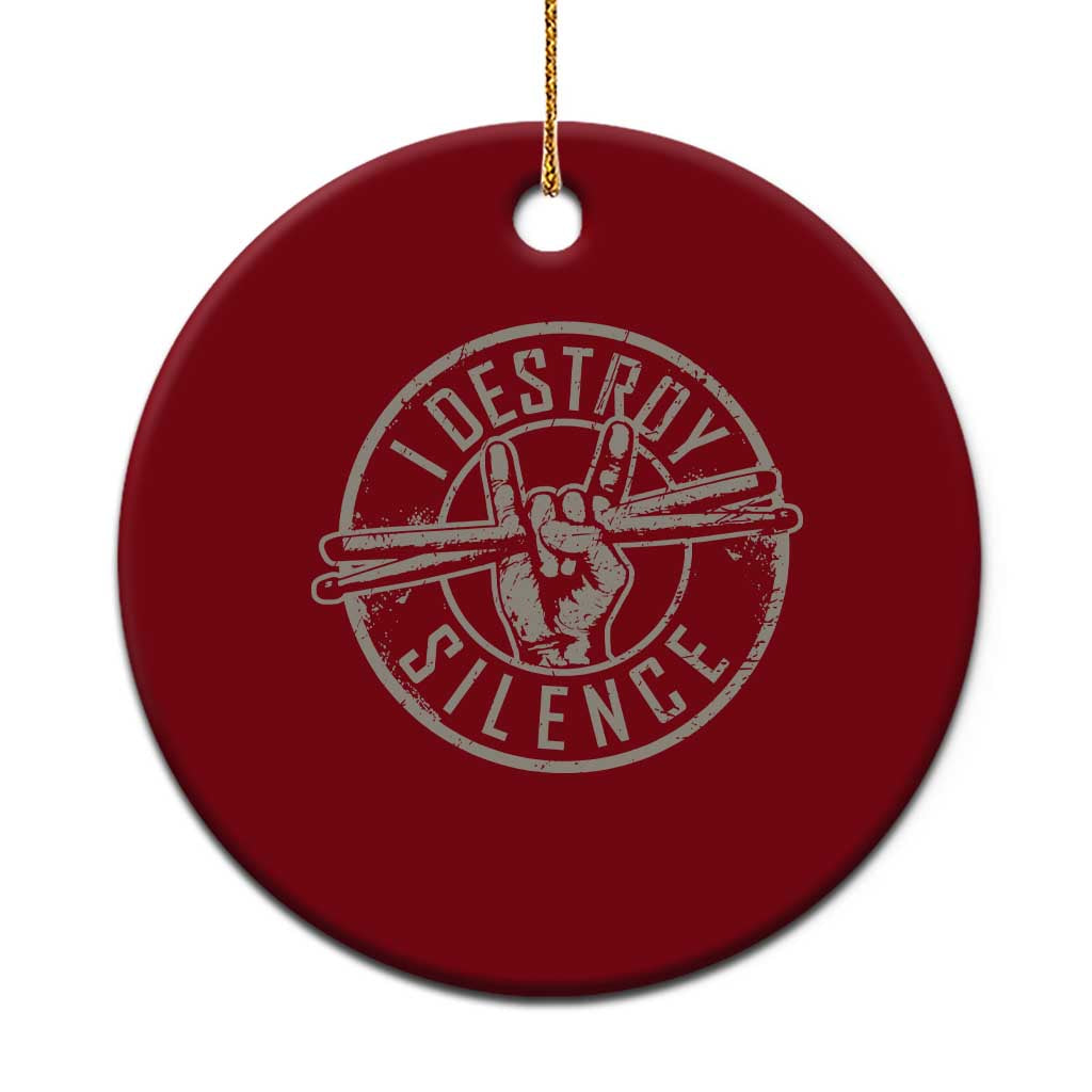 Funny Drummer Ceramic Ornament Musician Gift Percussion Lover - Wonder Print Shop
