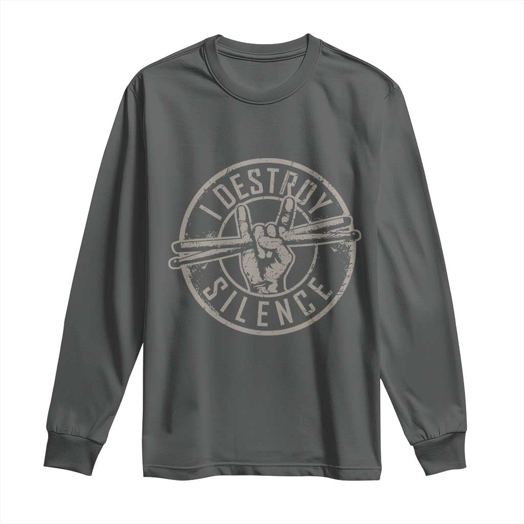 Funny Drummer Long Sleeve Shirt Musician Gift Percussion Lover - Wonder Print Shop
