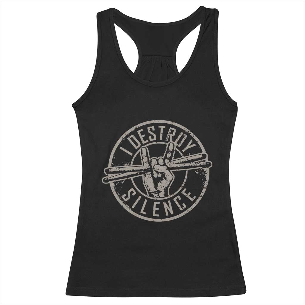 Funny Drummer Racerback Tank Top Musician Gift Percussion Lover - Wonder Print Shop