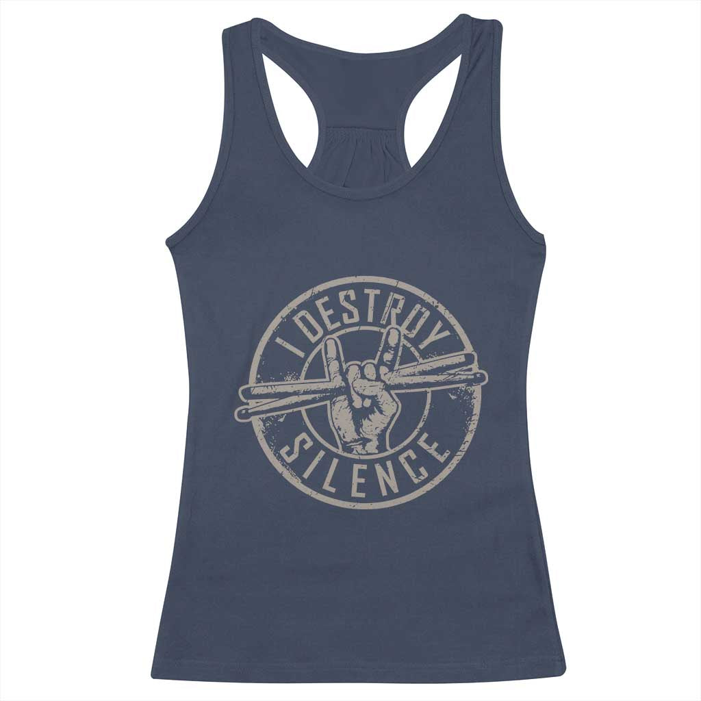 Funny Drummer Racerback Tank Top Musician Gift Percussion Lover - Wonder Print Shop