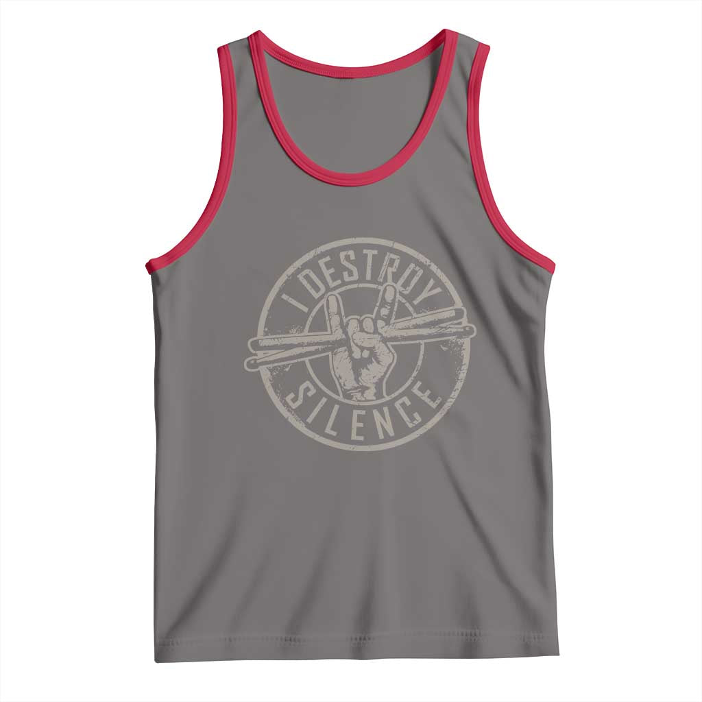 Funny Drummer Tank Top Musician Gift Percussion Lover - Wonder Print Shop