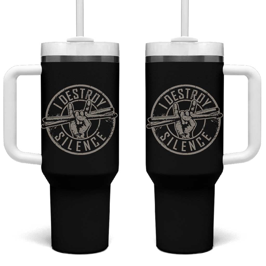 Funny Drummer Tumbler With Handle Musician Gift Percussion Lover - Wonder Print Shop