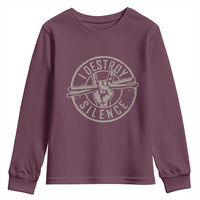 Funny Drummer Youth Sweatshirt Musician Gift Percussion Lover - Wonder Print Shop