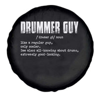 Funny Drummer Guy Spare Tire Cover Definition Vintage Drums Drumming - Wonder Print Shop