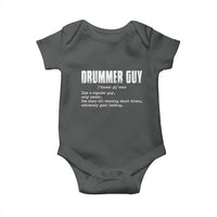 Funny Drummer Guy Baby Onesie Definition Vintage Drums Drumming - Wonder Print Shop