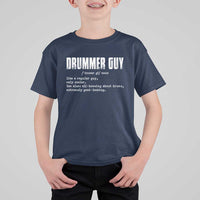 Funny Drummer Guy T Shirt For Kid Definition Vintage Drums Drumming - Wonder Print Shop
