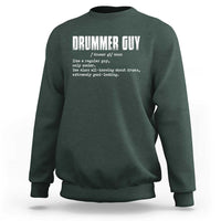 Funny Drummer Guy Sweatshirt Definition Vintage Drums Drumming - Wonder Print Shop
