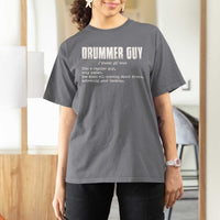 Funny Drummer Guy T Shirt For Women Definition Vintage Drums Drumming - Wonder Print Shop