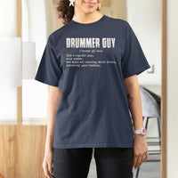 Funny Drummer Guy T Shirt For Women Definition Vintage Drums Drumming - Wonder Print Shop