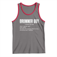 Funny Drummer Guy Tank Top Definition Vintage Drums Drumming - Wonder Print Shop