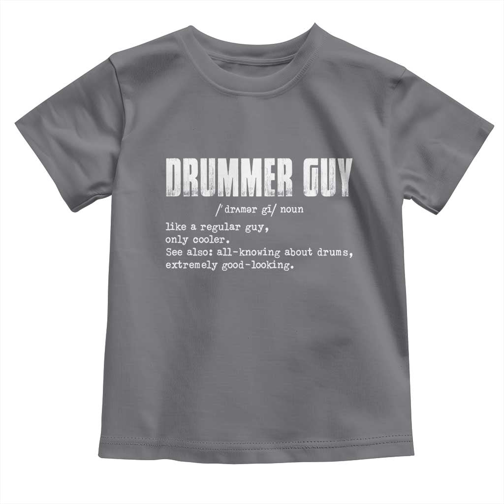 Funny Drummer Guy Toddler T Shirt Definition Vintage Drums Drumming - Wonder Print Shop