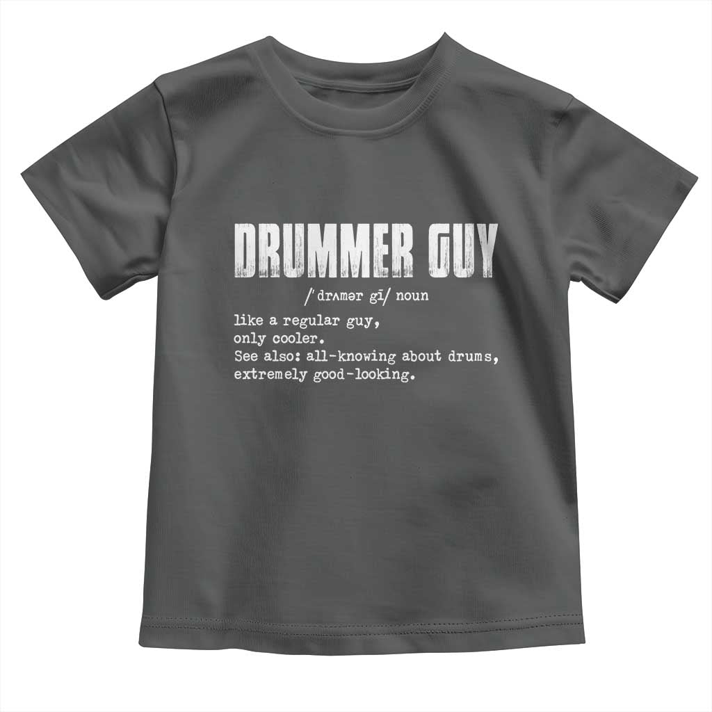 Funny Drummer Guy Toddler T Shirt Definition Vintage Drums Drumming - Wonder Print Shop