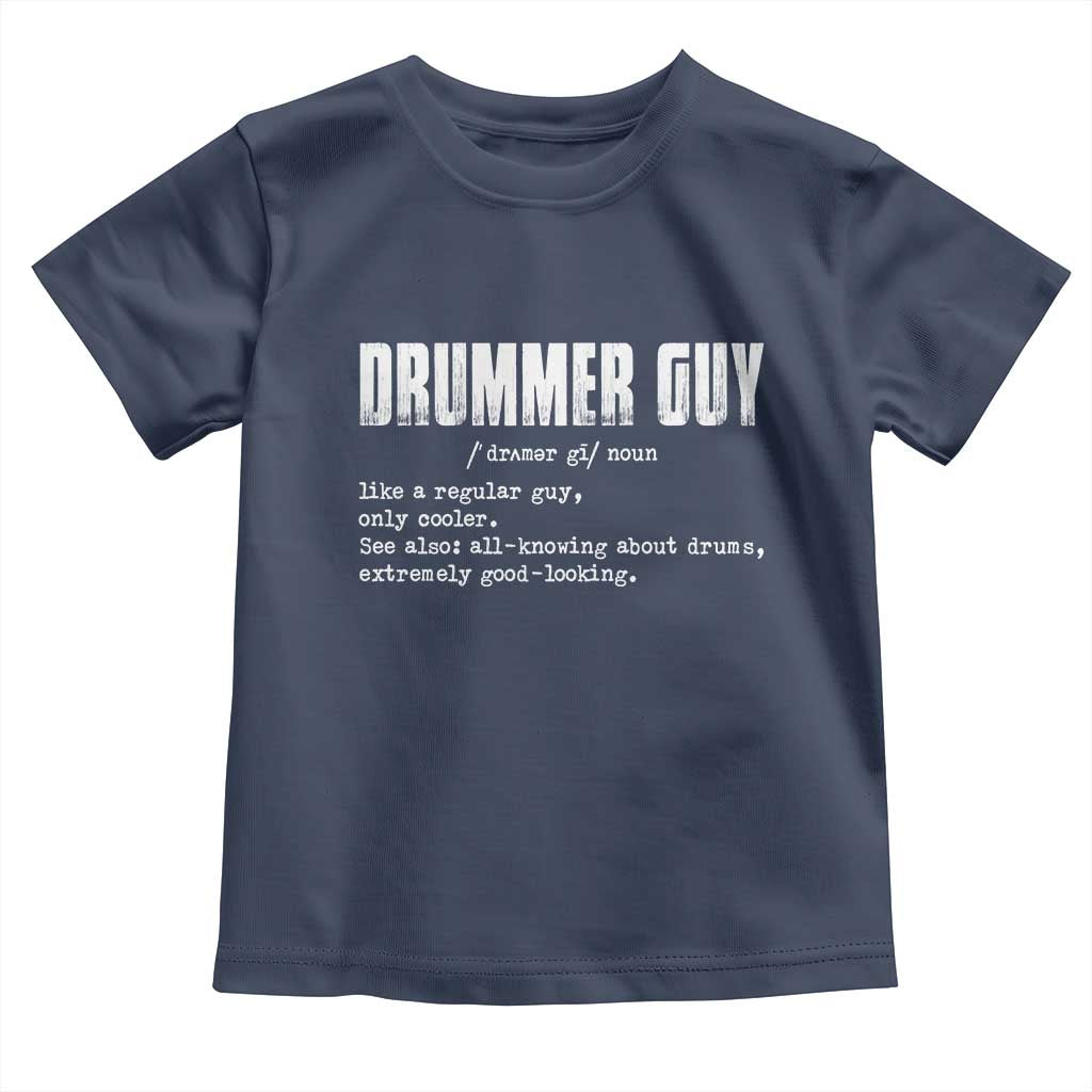 Funny Drummer Guy Toddler T Shirt Definition Vintage Drums Drumming - Wonder Print Shop