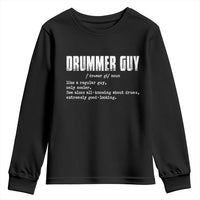 Funny Drummer Guy Youth Sweatshirt Definition Vintage Drums Drumming - Wonder Print Shop