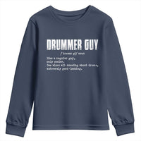 Funny Drummer Guy Youth Sweatshirt Definition Vintage Drums Drumming - Wonder Print Shop
