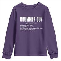 Funny Drummer Guy Youth Sweatshirt Definition Vintage Drums Drumming - Wonder Print Shop