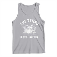 Funny Drummer Tank Top Retro The Tempo Is What I Say It is - Wonder Print Shop