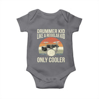 Funny Drummer Kid Baby Onesie Like A Regular Kid But Cooler Boys Girls Kids - Wonder Print Shop