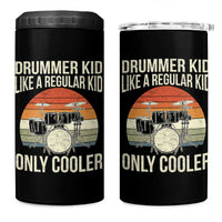 Funny Drummer Kid 4 in 1 Can Cooler Tumbler Like A Regular Kid But Cooler Boys Girls Kids - Wonder Print Shop