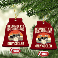 Funny Drummer Kid Ceramic Ornament Like A Regular Kid But Cooler Boys Girls Kids - Wonder Print Shop